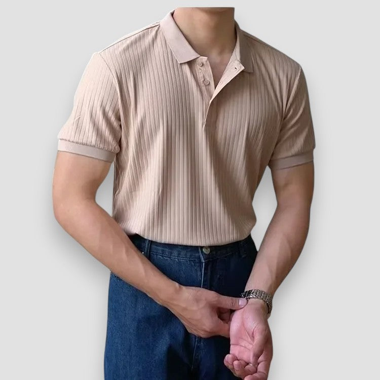 Polo élégant à manches courtes