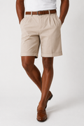 Short Homme à Pinces – Taille Structurée, Revers Soignés, Pour le Quotidien et les Loisirs