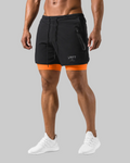 Short 2-en-1 homme – Tissu respirant, doublure de compression, entraînement sportif