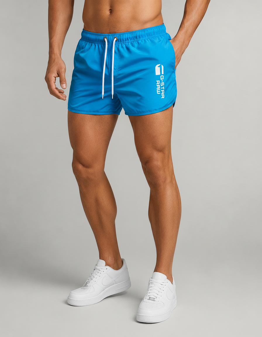 Short de bain taille élastique à cordon - Élégant style estival et confortable