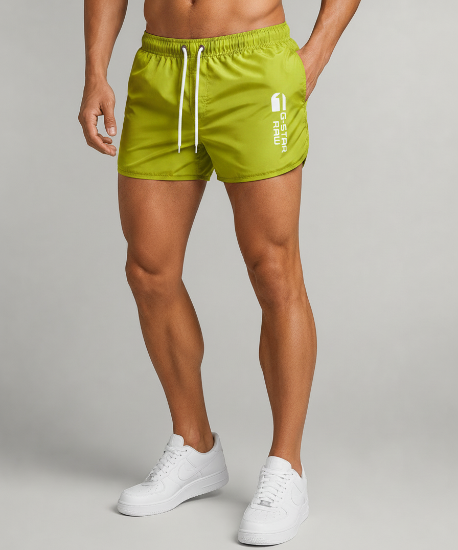 Short de bain taille élastique à cordon - Élégant style estival et confortable