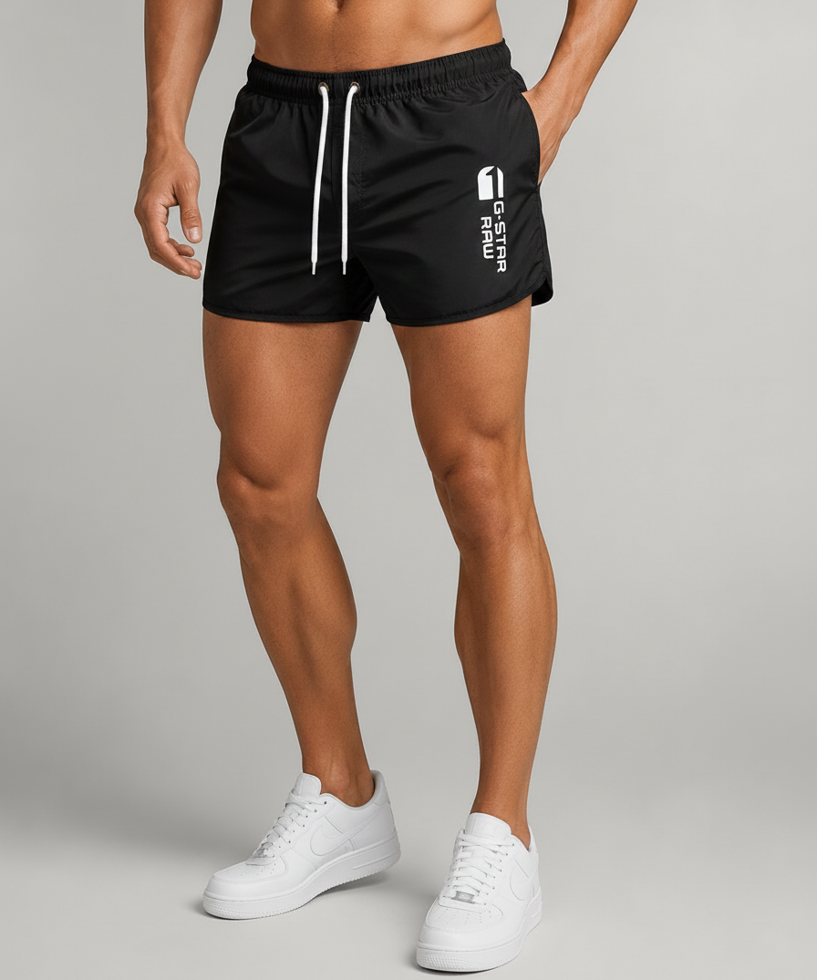 Short de bain taille élastique à cordon - Élégant style estival et confortable