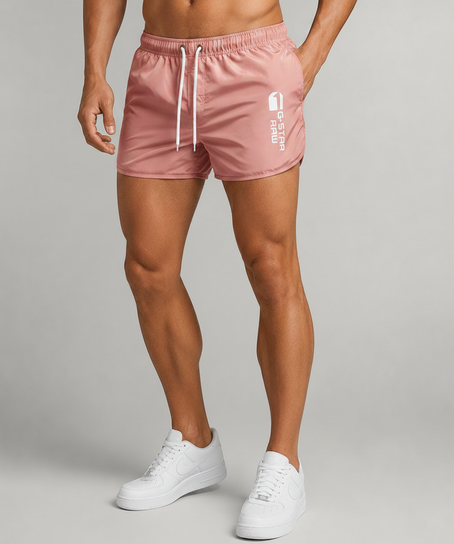 Short de bain taille élastique à cordon - Élégant style estival et confortable