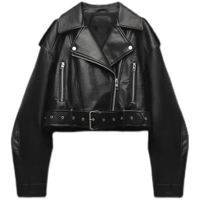 Veste Biker Courte Moderne pour Femmes