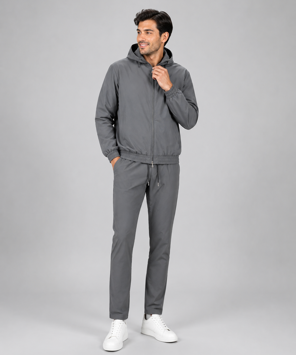 Tracksuit à Capuche 2 Pièces – Tissu Respirant, Coupe Régulière, Pour le Quotidien Actif