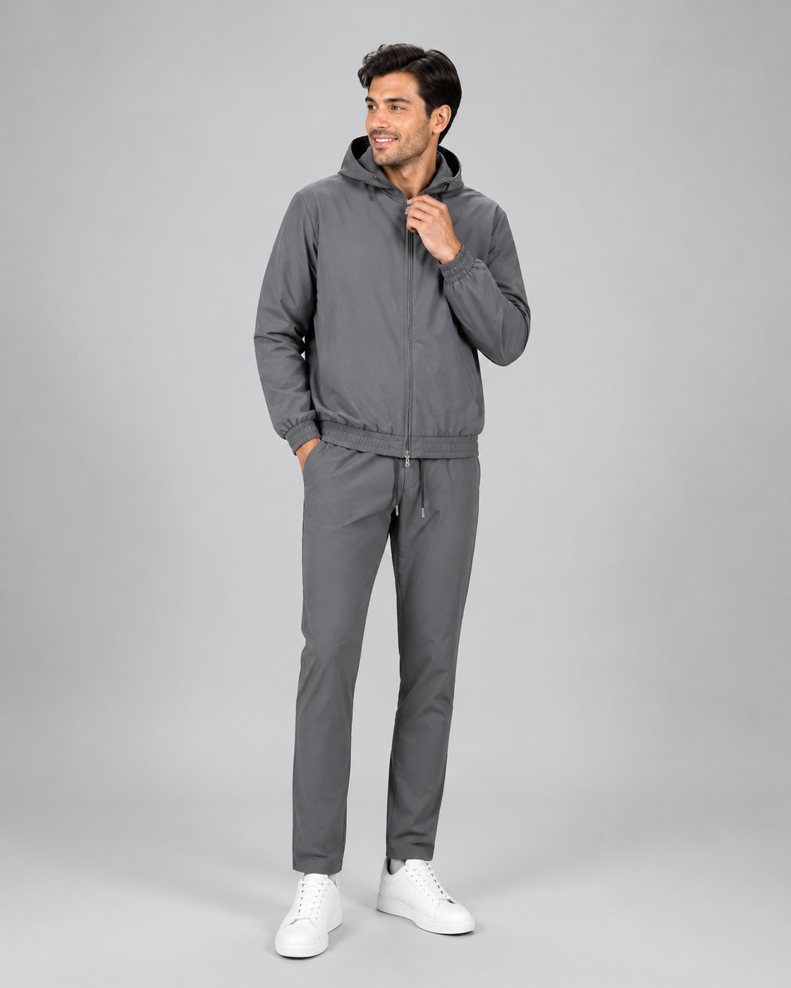 Tracksuit à Capuche 2 Pièces – Tissu Respirant, Coupe Régulière, Pour le Quotidien Actif