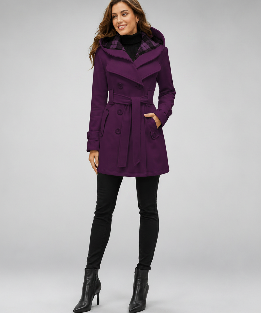 Trench-coat imperméable pour femme – Tissu déperlant, coupe ajustée, toutes saisons