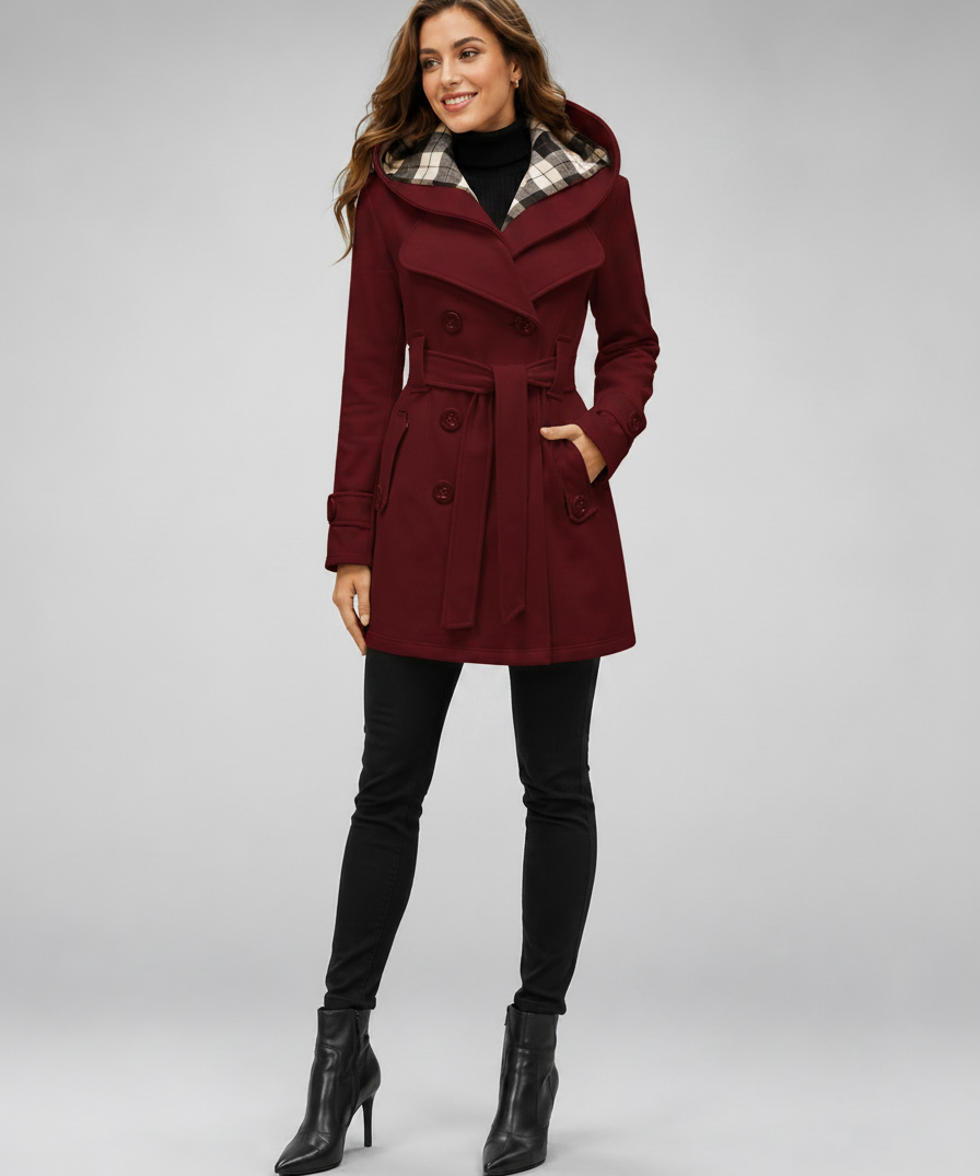 Trench-coat imperméable pour femme – Tissu déperlant, coupe ajustée, toutes saisons