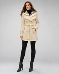 Trench-coat imperméable pour femme – Tissu déperlant, coupe ajustée, toutes saisons