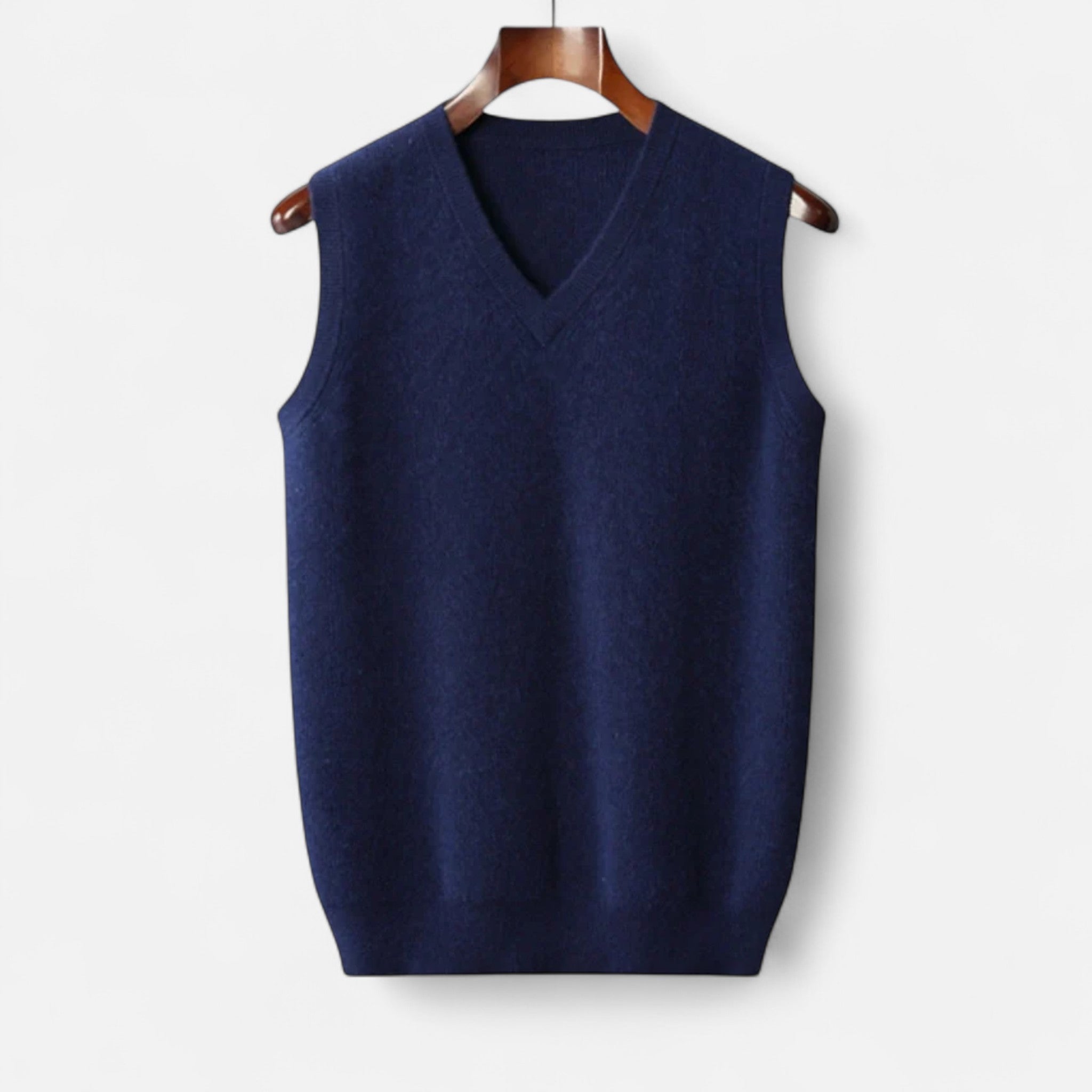 Gilet laine mérinos col V