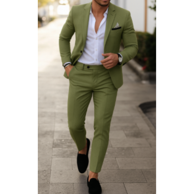 Costume 2 pièces pour homme à effet imprimé 3D | Blazer et pantalon