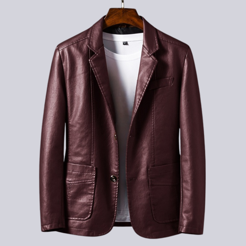 Veste en Cuir Homme “Nuit Tombante” au Style Intense