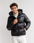 Veste Doudoune Homme – Coupe ample, capuche ajustable, pour l'hiver quotidien