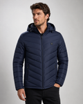 Veste Isolée à Capuche – Coupe Régulière, Fermeture Éclair, Pour l’Hiver au Quotidien