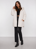 Veste hiver femme – Matelassage diamant, Capuche, Style décontracté