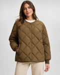 Veste courte femme – Duvet, coupe matelassée légère, style décontracté hiver
