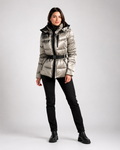 Veste de ski femme – Design matelassé, Ceinture intégrée, Activités hivernales
