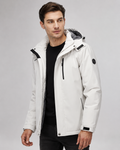 Veste homme – Imperméable, doublure polaire, capuche amovible, coupe confortable