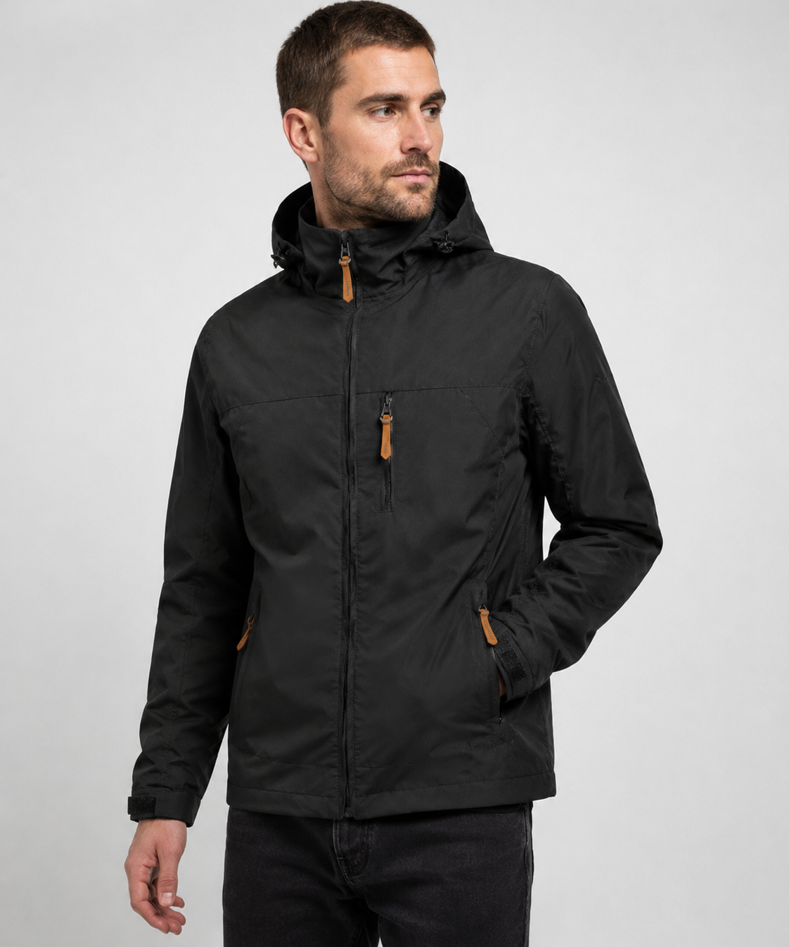 Veste homme – Légère, capuche réglable, style décontracté quotidien