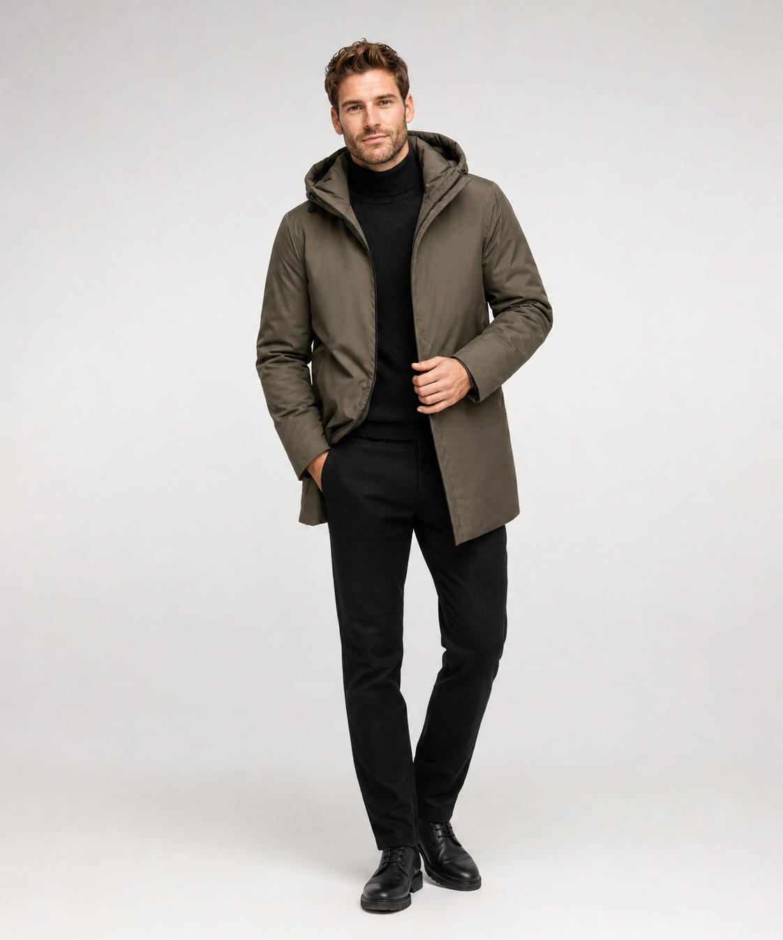Veste homme à capuche – Style minimaliste, coupe polyvalente, usage quotidien