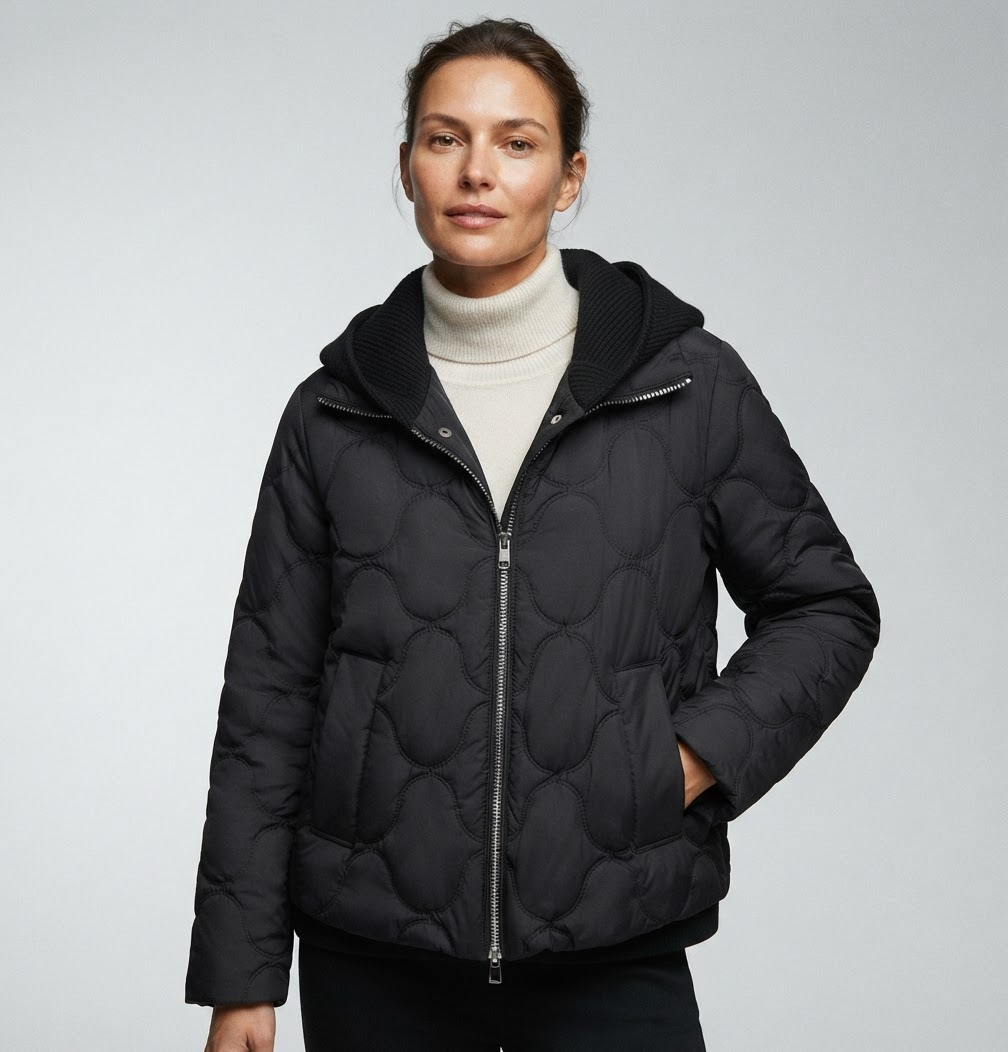 Veste matelassée femme à capuche – Coupe décontractée, légère, idéale au quotidien