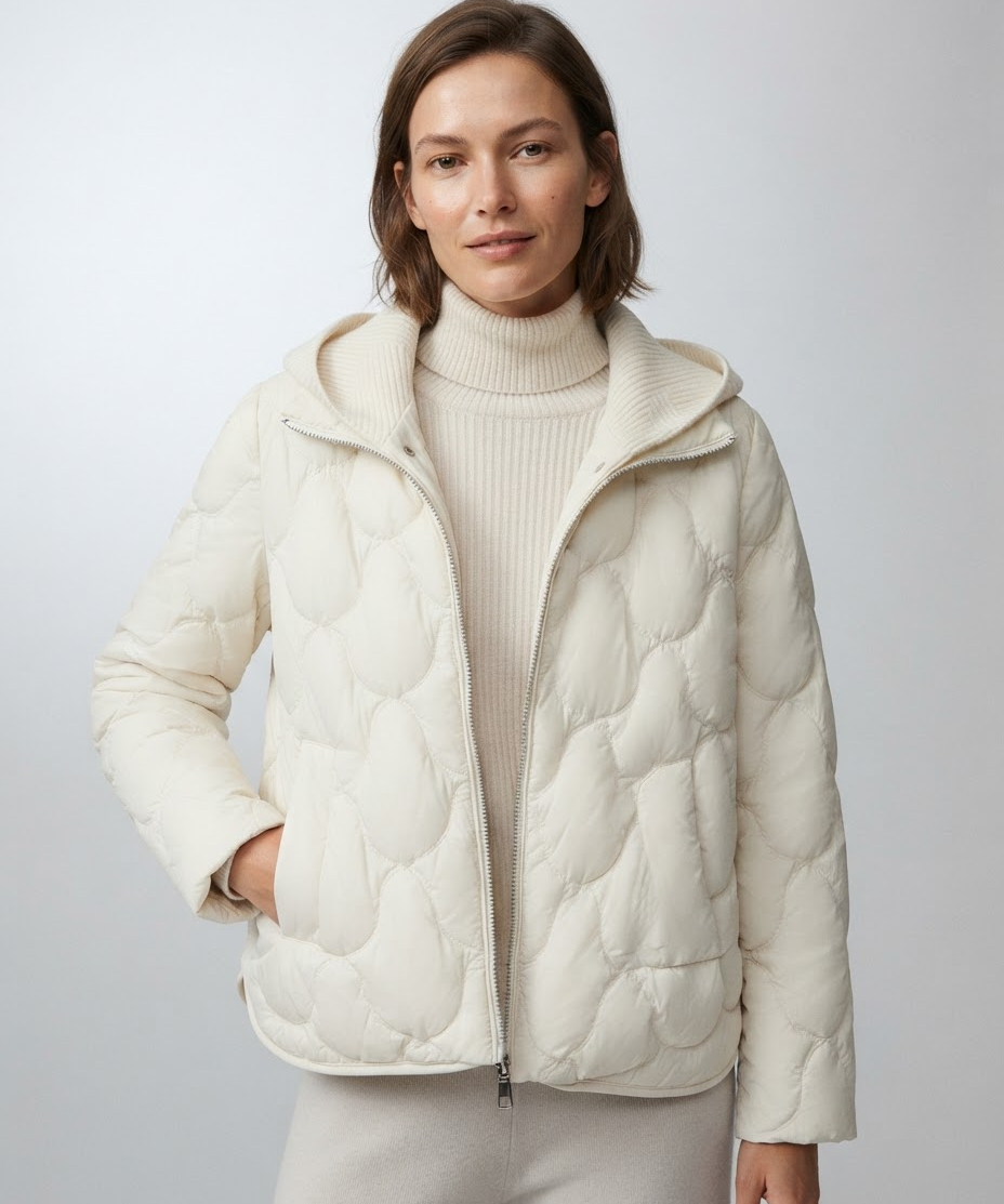 Veste matelassée femme à capuche – Coupe décontractée, légère, idéale au quotidien