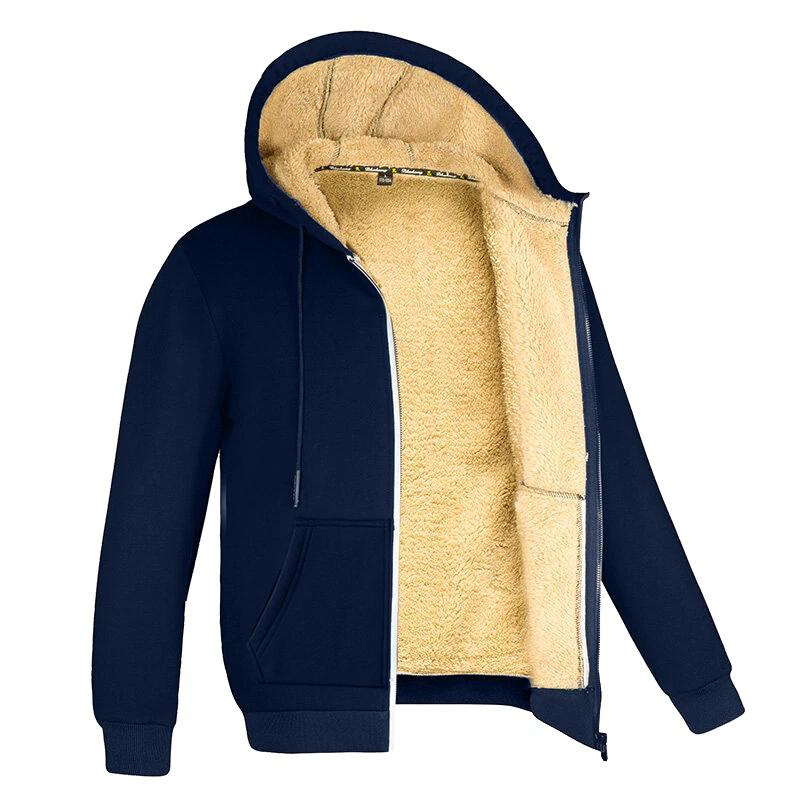 Sweat à Capuche en Polaire Chaud pour Homme – Spécial Hiver
