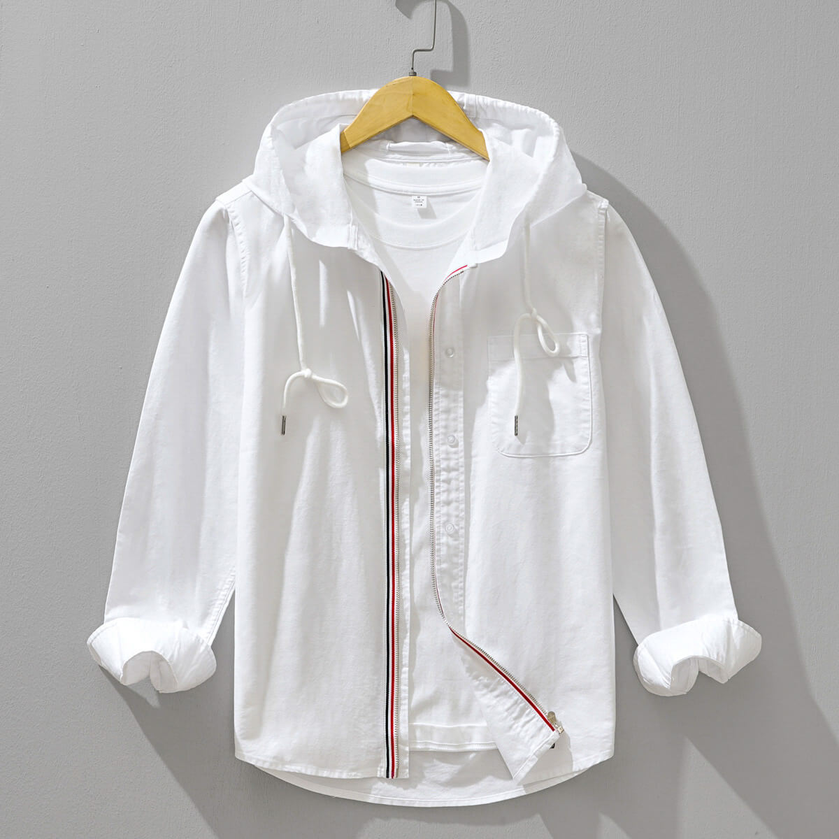 Veste à Capuche en Coton Égyptien