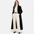 Manteau Maxi Noir Féminin & Élégant