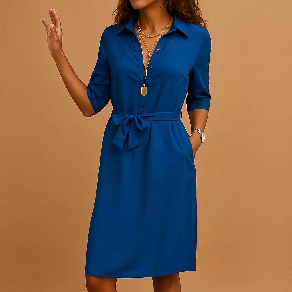 Robe Midi Décontractée – Coupe Flatteuse pour Travail & Soirées