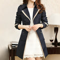Trench-Coat Féminin Ceinturé Élégant