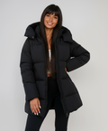 Doudoune Noire Matelassée & Confort Hiver