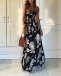 Ensemble à Fleurs en Deux Pièces