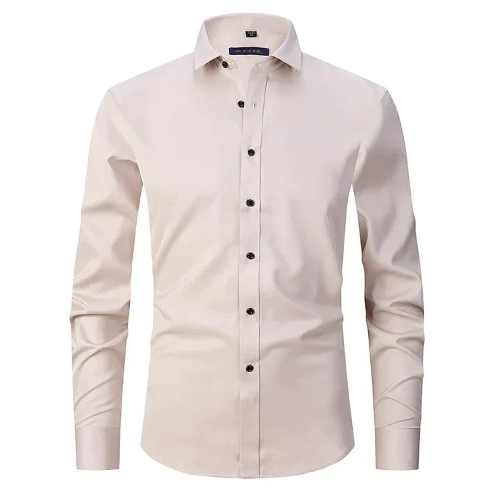 Chemise pour hommes sans repassage avec haute élasticité - George
