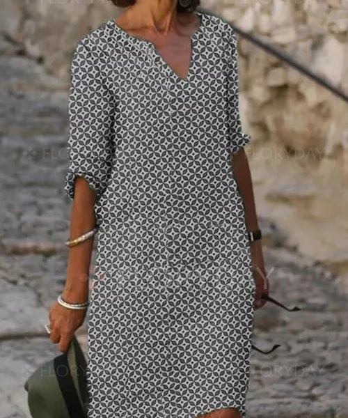 Robe fluide pour femme, silhouette élégante et mouvement naturel