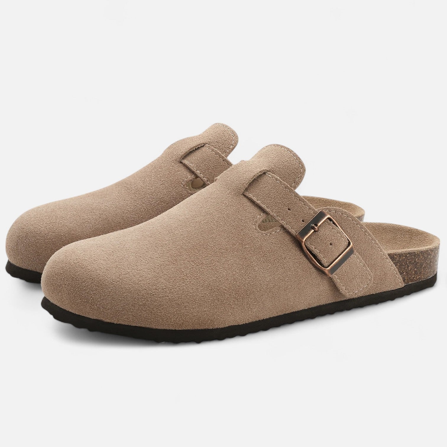 Mules en Suède pour Homme – Confort Sculpté Style Sabots