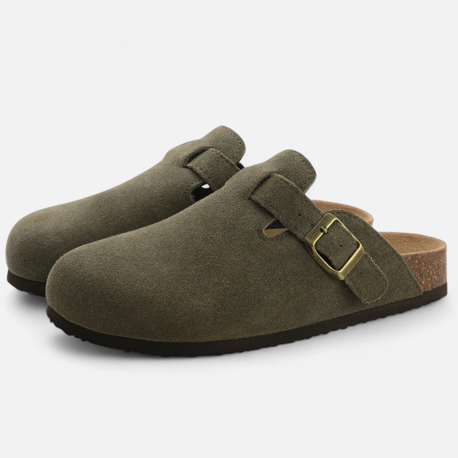 Mules en Suède pour Homme – Confort Sculpté Style Sabots
