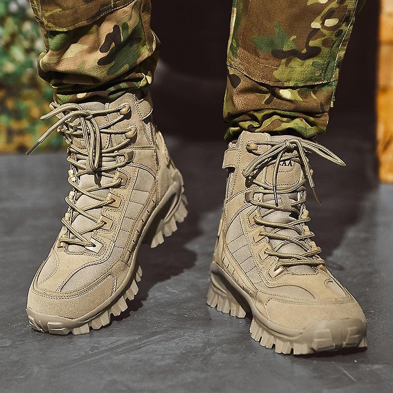Bottes Tactiques Homme à Embout Renforcé et Semelle Grip