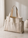 Sac Fourre-Tout en Toile – Grande Capacité Format Épaule Pour Études et Quotidien