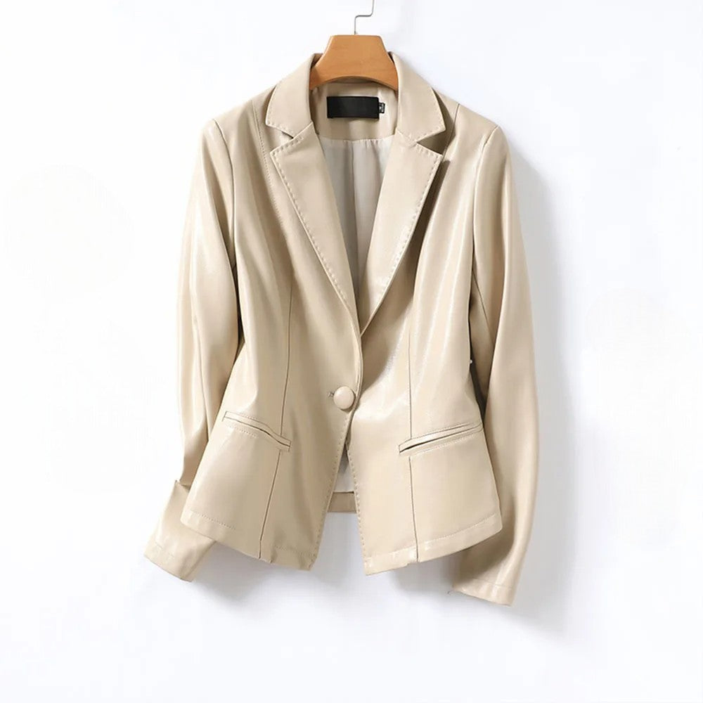 Veste en cuir d'agneau Vera