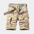 Bermuda Cargo Homme – Poches à Rabat, Taille Ajustable, Pour le Quotidien