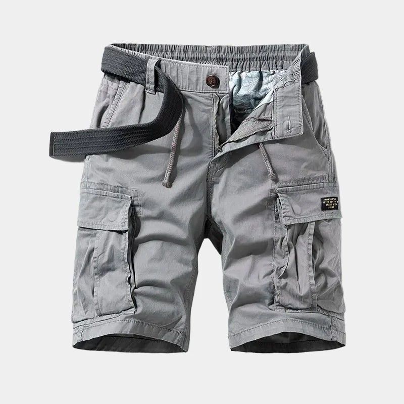 Bermuda Cargo Homme – Poches à Rabat, Taille Ajustable, Pour le Quotidien