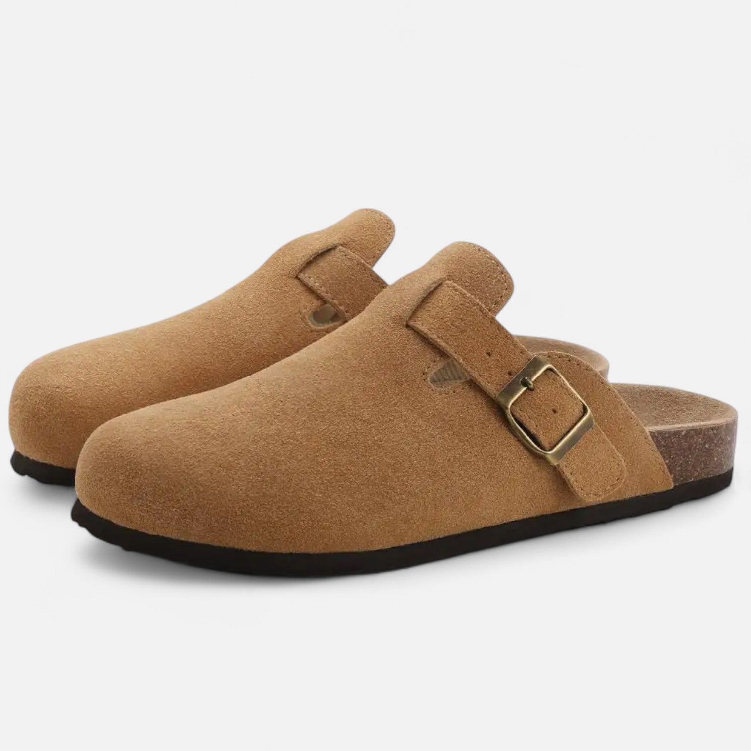 Mules en Suède pour Homme – Confort Sculpté Style Sabots