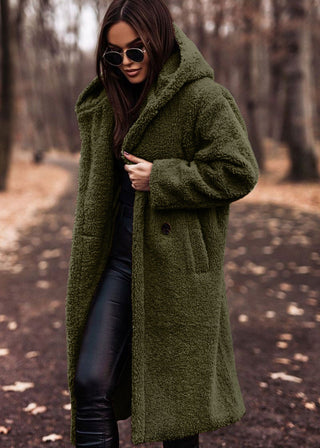 Manteau d’Hiver Féminin – Capuche en Fausse Fourrure & Chaleur Élégante