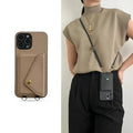 Étui Téléphone Crossbody en Cuir