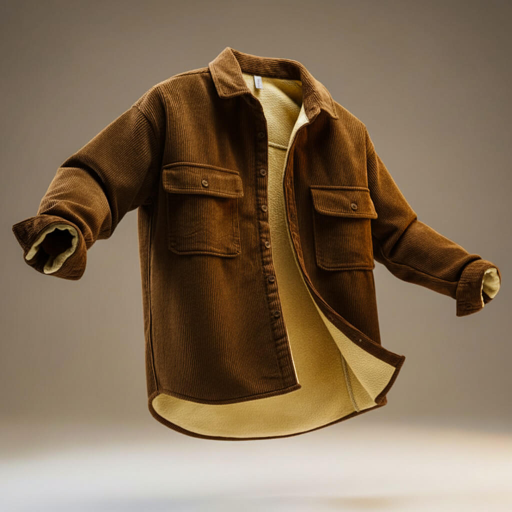 Veste Velours Côtelé & Élégance Hiver