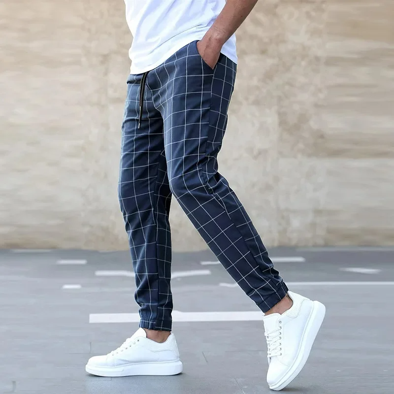 Pantalon Jogging à Carreaux & Style Détente