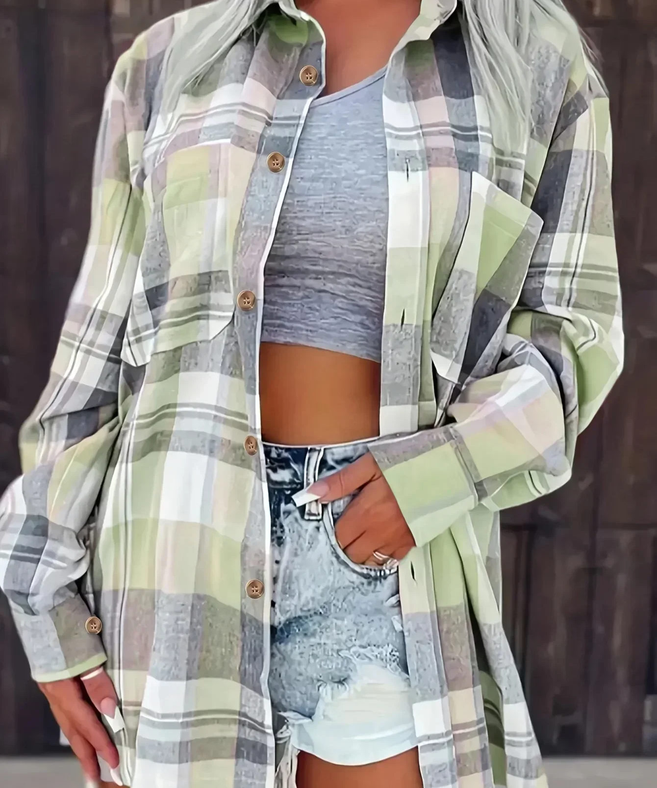 Chemise Flanelle & Carreaux Doux Hiver