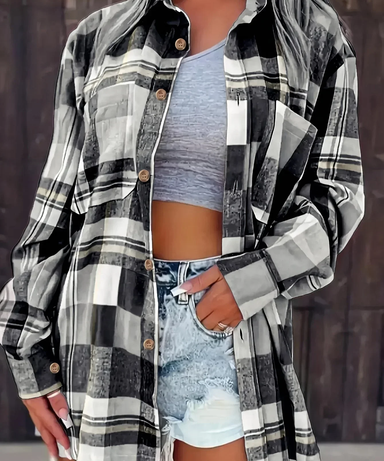 Chemise Flanelle & Carreaux Doux Hiver