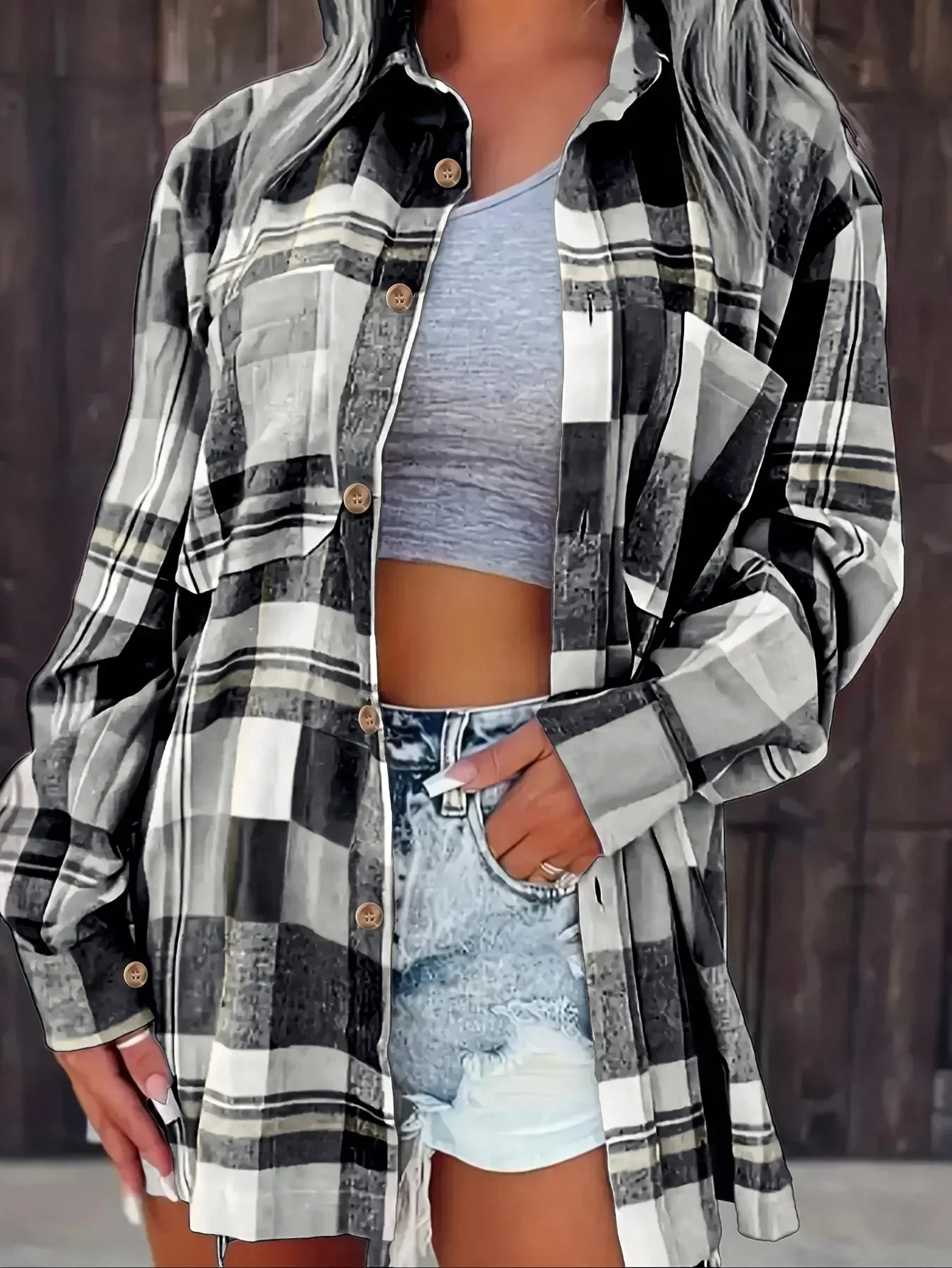 Chemise Flanelle & Carreaux Doux Hiver